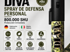 DIVA - SPRAY  PIMIENTA  15 ml camouflage ( made Alemania estilo Italiano) Aut. Sucamec