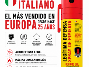 Spray Defensa Personal LEGITIMA DEFENSA 800.000 SHU 3 Metros